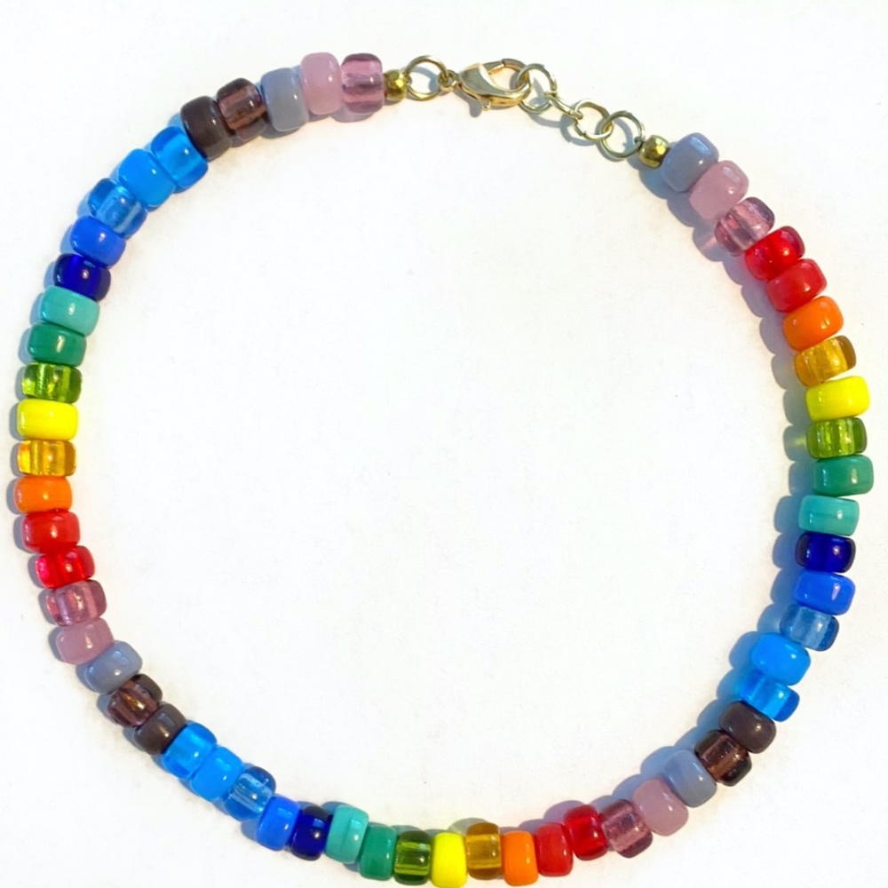 West Coast Collective Rainbow Choker  - Designed + Handmade in Vancouver